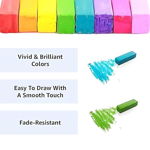 MUNGYO Soft Pastel Set – 64 Vibrant Colors for Artists | Smooth & Blendable | Square Shape thumbnail 5
