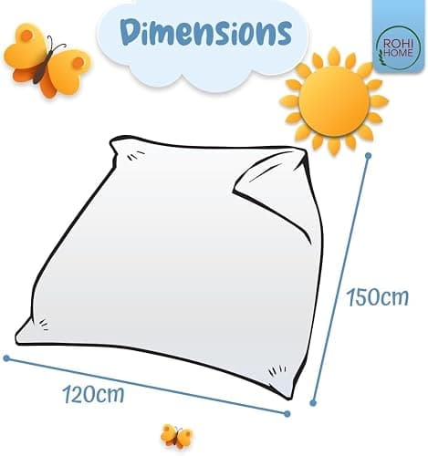 Rohi 4.5 tog Cot Bed Duvet and pillow set – Microfibre Anti-Allergy Toddler Duvet & Pillow – Lightweight, Breathable & Ultra Comfy Baby Quilt 120cm x 150cm thumbnail 2