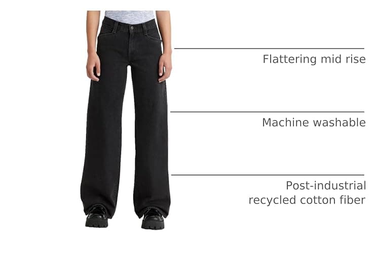 Levi's Women's 94 Baggy Wide Leg Jean (Also Available in Plus) thumbnail 4
