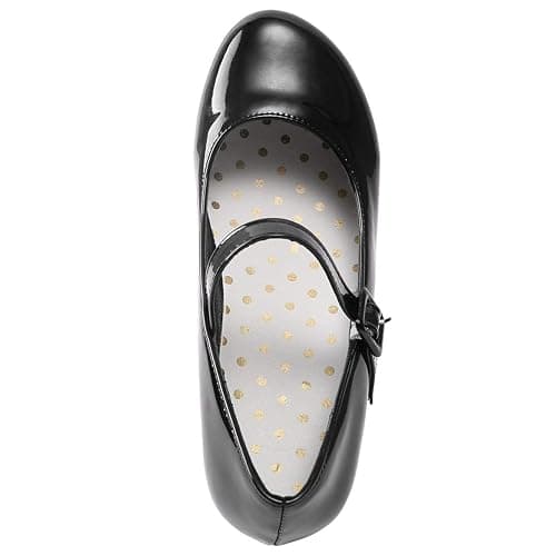 Parisuit Womens Mary Jane Wedge Platform Shoes Patent Leather Ankle Strap Pumps Sweet Shoes thumbnail 6
