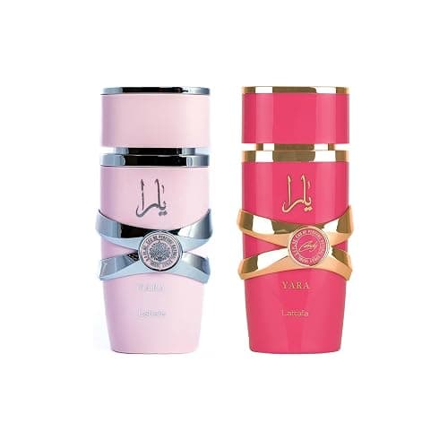 Lattafa 2 Piece Fragrance Bundle for Women (3.4 Ounce Yara Eau De Parfum Spray + 3.4 Ounce Yara Candy Eau De Parfum Spray) - Image 1