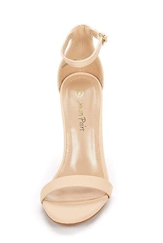 DREAM PAIRS Women's High Heels Flower Ankle Strap Stilettos Round Open Toe Dressy Sexy Sandals thumbnail 4