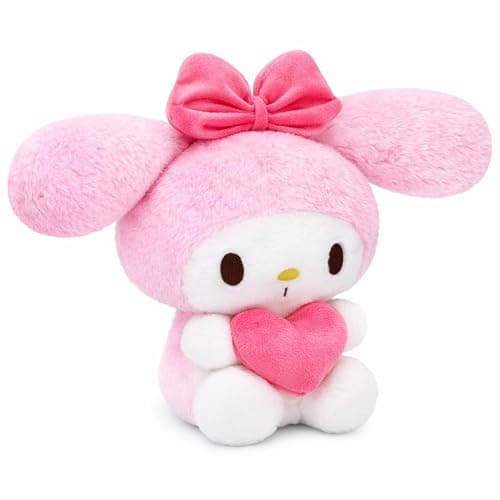 COAQAC 8-inch Kawaii Heart-Shaped Plush Pillow - Soft Cartoon Stuffed Plush Toy, Perfect for Boys and Girls' Birthdays, Holidays, Anniversaries, and Party Gifts (Pink-B) thumbnail 3