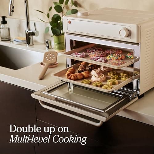 Our Place Wonder Oven & Essentials Kit | 6-in-1 Air Fryer Toaster Oven with Steam Infusion | Countertop Convection Oven Combo with Extra Bake Pan & Air Fryer Basket | Non-toxic, PFAS-Free Duo | Steam thumbnail 6
