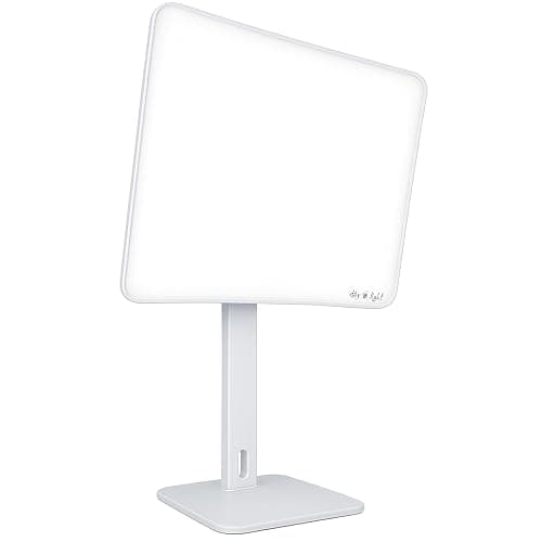 Carex Day-Light Elite Bright Sunlight Therapy Lamp, 10000 LUX Therapy Lamp at 12 Inches, LED Bright White Light with Adjustable Height and Brightness Levels for Mood, White - Image 1