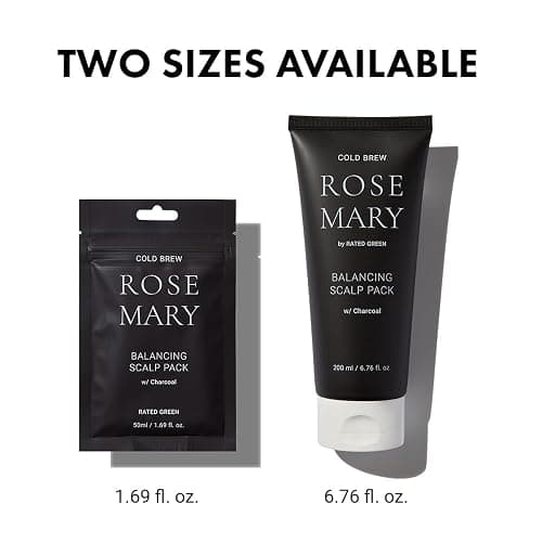 RATED GREEN Rosemary Balancing Scalp Pack | Organic Cold Brewed Charcoal | 2-in-1 Detoxifying Hair Mask for Flaky, Oly Scalp & Hair | Silicone-Free, Korean Hair Care | 6.76 Fl. Oz thumbnail 8