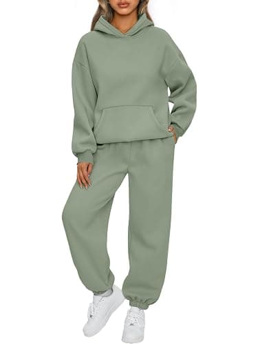 AUTOMET Womens 2 Piece Outfits Lounge Hoodie Sweatsuit Sets Plus Size Fall Fashion Clothes Airport Travel Pants Tracksuits - Image 1