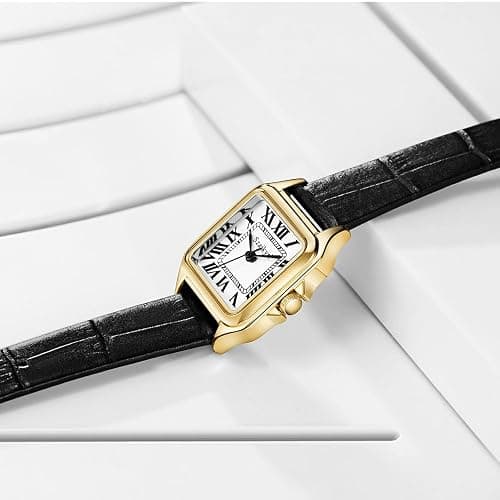 Szaikyri Classic Square Watches for Women with Roman Numerals Ladies Casual Dress Watch thumbnail 8