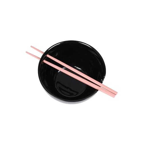 Bioworld Blackpink Crown and Logo Ceramic Ramen Bowl and Plastic Chopsticks Set thumbnail 4