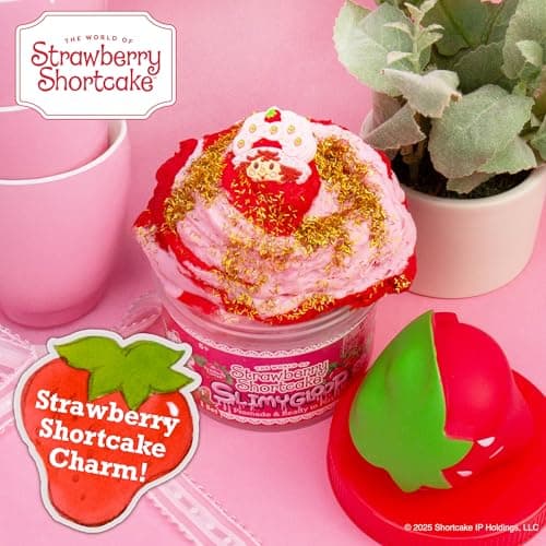 Strawberry Shortcake Scented Cloud Slime, Fluffy Strawberry Scented Slime, Birthday Party Favors for Kids 8-12 thumbnail 4