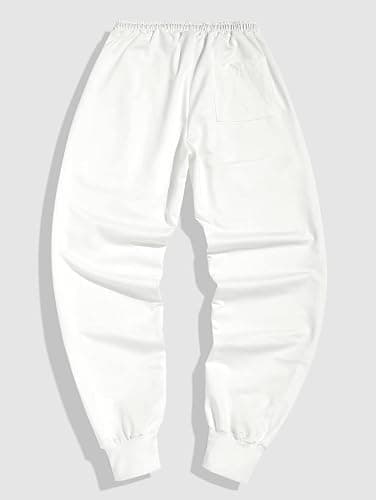 ZAFUL Cuffed Sweatpants for Men Casual Graphic Drawstring Printed Sweat Pants Stretch Loose Joggers thumbnail 4