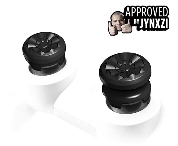 KontrolFreek FPS Freek Galaxy Black for PlayStation 4 (PS4) and PlayStation 5 (PS5) | Performance Thumbsticks | 1 High-Rise, 1 Mid-Rise | Black (Limited Edition) thumbnail 3