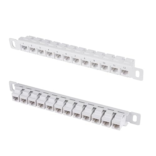 GeeekPi 12 Port Patch Panel, 10inch 0.5U CAT6 Network Patch Panel for DeskPi RackMate T1/T0/T2/T1 Plus/T0 Plus and 10 Inch Server Rack/Network Cabinet thumbnail 5