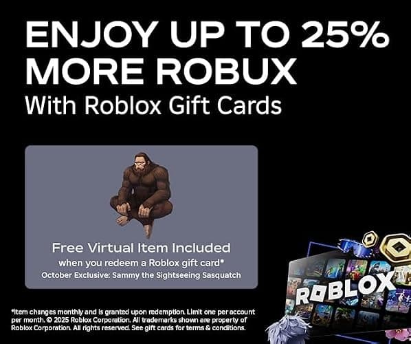 Roblox Physical Gift Card [Includes Free Virtual Item] [Redeem Worldwide] thumbnail 3