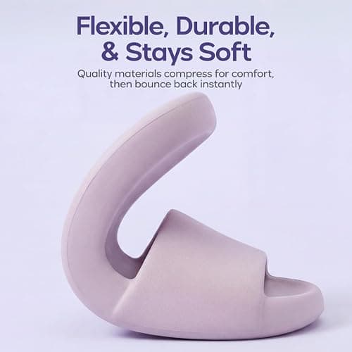 MellowSoft Cloud Slides for Women & Men, Thick Shock-Absorbing Sole | Ultra Soft CloudFoam Cushioning Slides, Lightweight Anti-Slip Recovery Sandals for Indoor & Outdoor Comfort thumbnail 10