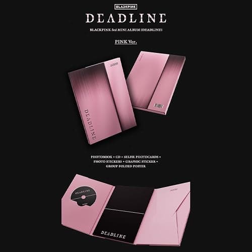 BLACKPINK [3rd MINI ALBUM DEADLINE](PINK Ver.) + 3 Extra Photocards Set thumbnail 2