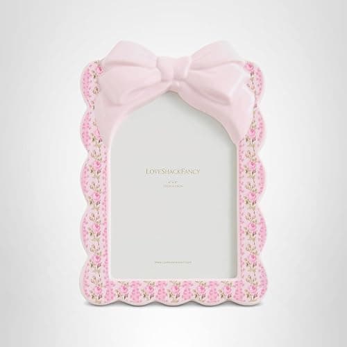 LOVESHACKFANCY Women's Decorative Bow Frame 4x6 thumbnail 5