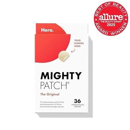 Mighty Patch™ Original patch from Hero Cosmetics – The #1 Hydrocolloid Acne Pimple Patch for Shrinking Zits and Whiteheads in 1 use; Nighttime Spot Stickers for Face and Skin (36 Count) thumbnail 3