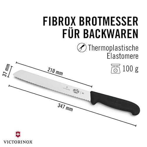Victorinox Swiss Army 8" Serrated Bread Knife with Fibrox Handle, 47549 thumbnail 2