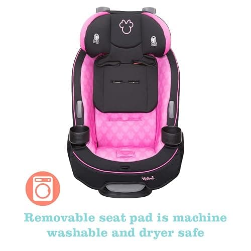 Disney Convertible Car Seat, Rear Facing 5-40 pounds, Forward Facing 30-65 pounds, Booster 40-100 lbs, Convert From Infant to Toddler, Simply Minnie thumbnail 7