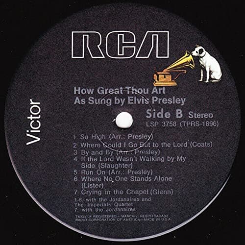 How Great Thou Art Sung By Elvis RCA Victor LP Vinyl RCA Victor LSP-3758, NM/NM! thumbnail 3