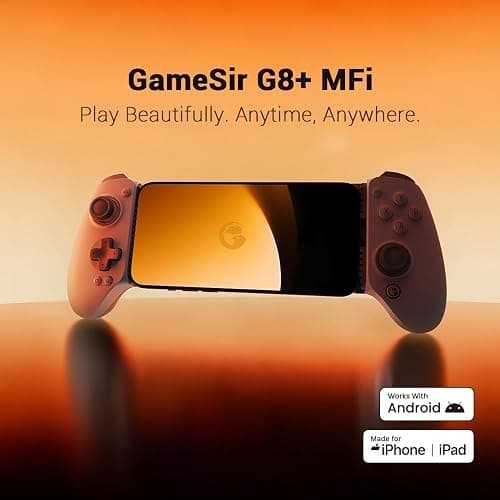 Controller GameSir G8 Plus Mfi per iPhone 15/16/17/iPad Mini e Android, gamepad per iPad con stick/trigger Hall Effect, due pulsanti posteriori, per giocare a Genshin Impact, PUBG Mobile, Minecraft thumbnail 2