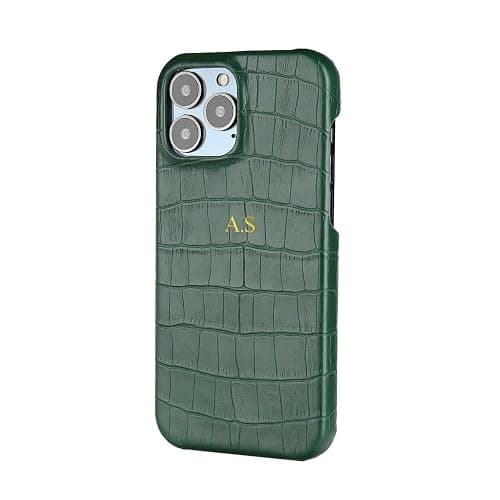 Personalized Custom Name Initials Alligator Pattern Luxury Leather Phone Case for iPhone 16 15 14 13 12 11 Pro Max X XS XR Max 3D Hot Stamping Cover thumbnail 7