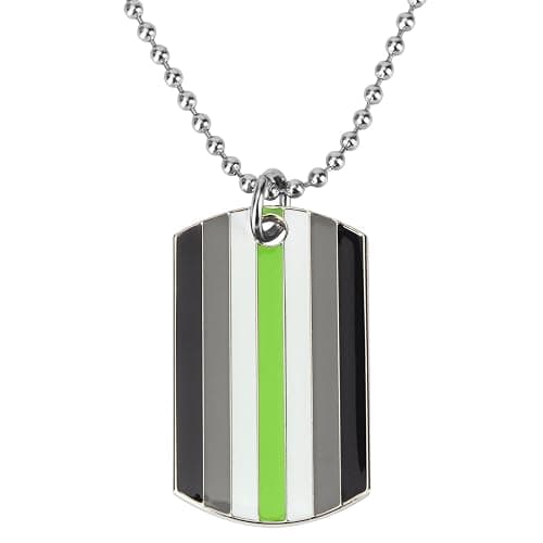 COLDDOX Progress Pride Dog Tags Pendant Rainbow Pride Gift LGBT Necklace - Image 1