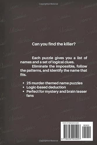 Who Is the Killer?: A Murder Logic Puzzle Book thumbnail 2