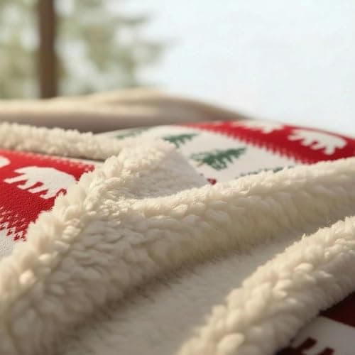 Eddie Bauer - Sherpa Throw Blanket for Couch 50x60 – Ultra Soft Reversible Fleece & Plush Sherpa Blanket, Warm Cozy Bear & Pine Cabin Throw for Sofa, Bed, Living Room Decor thumbnail 5