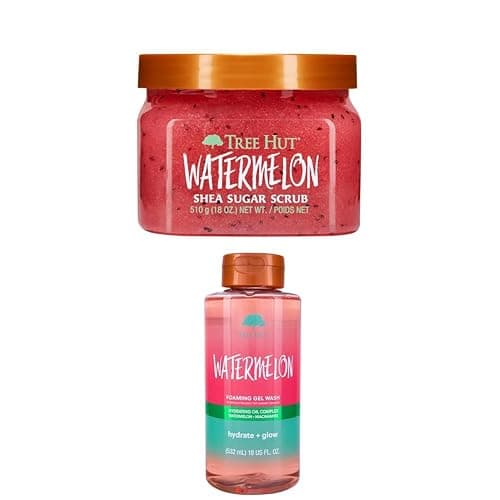 Tree Hut Watermelon Scrub & Gel Wash Bundle - Image 1