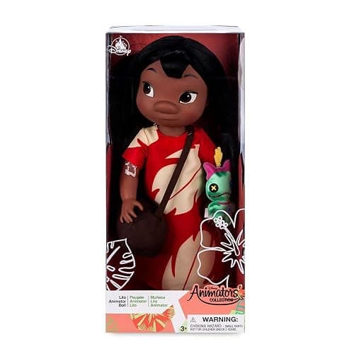 Disney Store Poupée Lilo Animator, Lilo & Stitch, 39 cm, Figurine de Fille des îles en Robe Classique, poupée Princesse à Collectionner, Convient aux 3 Ans et Plus thumbnail 6