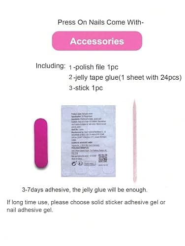 10 Short Almond Handmade Press On Nails | 3D Floral with Cute Water Drop Decor&Starfish&Seashell,New styles for Autumn & Winter | Skip Salon Trips, Easy to Apply & Remove, Reusable (Seashell（XS）, XS) thumbnail 4