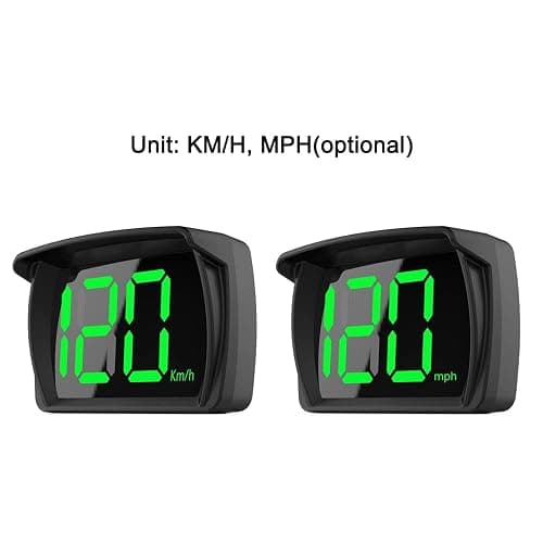 Shkalacar Car HUD Headup Display KM/H MPH GPS Digital Speedometer with LED Large Font Display + Car Charge Adapter for Car Truck SUV Motorcycle thumbnail 8