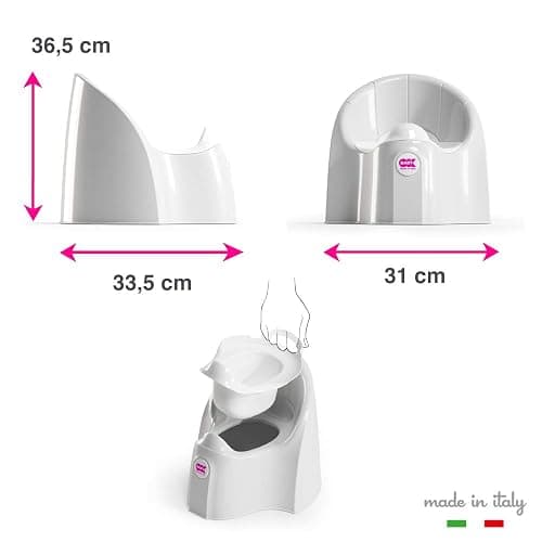 OKBaby Pasha Potty Chair, White thumbnail 2
