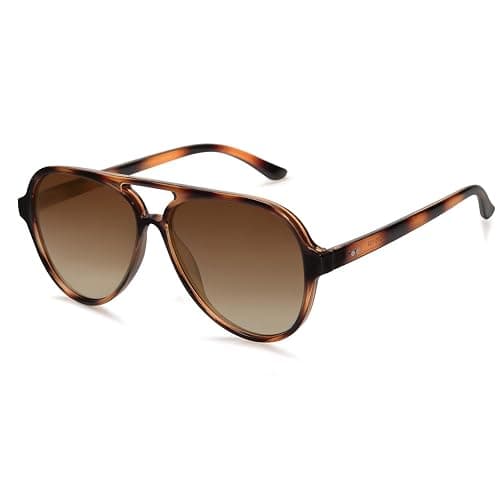 SOJOS Classic Polarized Aviator Sunglasses for Women Men, Retro Trendy Aviators Shades SJ2201 - Image 1