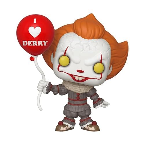 Bill Skarsgard Pennywise #780 with Balloon Facsimile Signed Reprint Laser Autographed Funko POP! Movies IT Figurine with Protector Case thumbnail 2