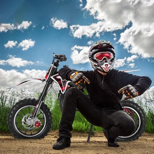 50CC Kids Dirt Bike, 2-Stroke Dirt Bike for Kids,Gas Power Motocross, Off Road Mini Motorcycle, Gas Bike Load 330Lbs Springs Soft Seat Cushion Pocket Motorbike with Front Rear Disc Brakes Pink thumbnail 2