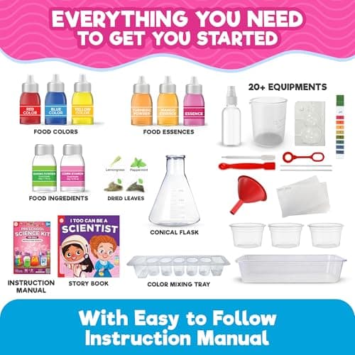 Doctor Jupiter Preschool Science Kit for Kids Ages 3-5 | Toddler Learning Activities, Birthday Gift Ideas for 3-4-5 Year Old Girls | Learning & Educational Toy STEM Kit with 100+ Experiments thumbnail 8