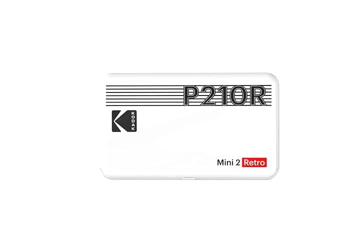 KODAK Mini 2 Retro 2x3 Portable Photo Printer, 4PASS, 38 Sheets, White | Bluetooth, iPhone & Android Smartphone Compatible, Smudge-Proof, Water-Resistant, Fade-Resistant thumbnail 2
