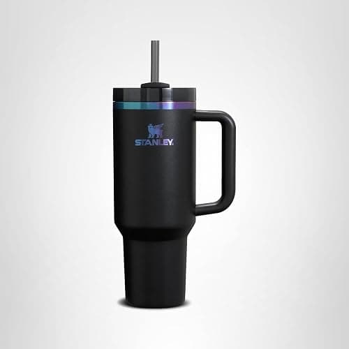 Stanley Quencher H2.0 Tumbler with Handle and Straw 40 oz | Flowstate 3-Position Lid | Cup Holder Compatible for Travel | Insulated Stainless Steel Cup | BPA-Free | Black Chroma thumbnail 11