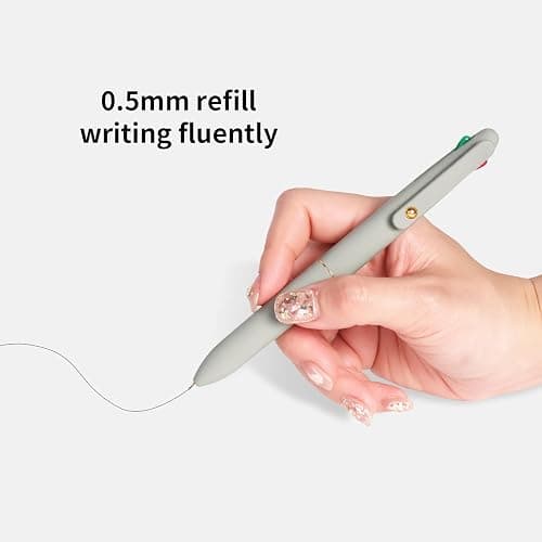 Ddaowanx Multicolor Pens, 4-in-1 Colored Ballpoint Pen 0.5mm Fine Point Smooth Writing,Nurse Accessories for Work,Gifts for Teen Girls,6-Count thumbnail 9