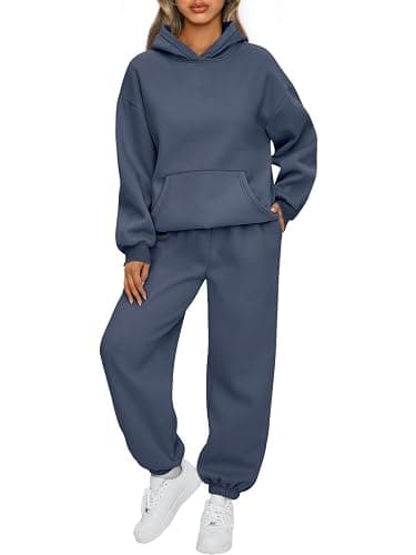 AUTOMET Womens 2 Piece Outfits Lounge Hoodie Sweatsuit Sets Plus Size Fall Fashion Clothes Airport Travel Pants Tracksuits - Image 1