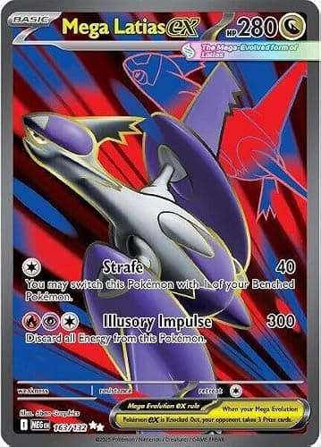 Pokemon - Mega Latias ex - 163/132 - ME01: Mega Evolution (MEG) - Ultra Rare - Full Art - Single Card - Image 1