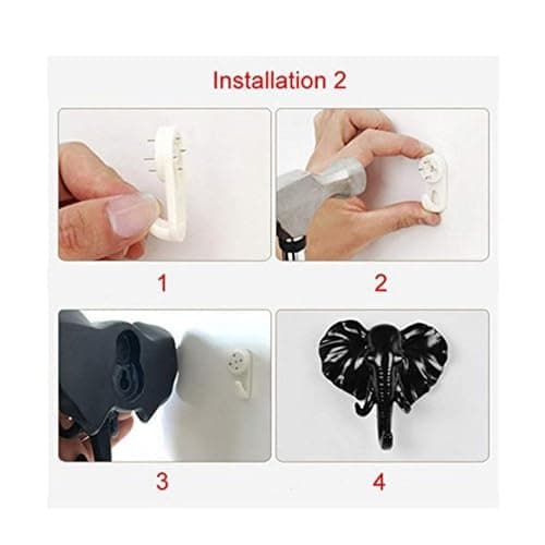 Backbayia 6 Pcs Crochet de Tête d'animal en Résine Cintres Vêtements Décoratif Patères portemanteaux thumbnail 5