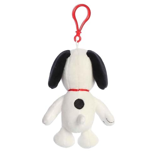 Aurora® Adorable Peanuts® Snoopy Clip-On Stuffed Animal - Officially Licensed Toys for All Snoopy Fans - Nostalgic Gift for Adults and Birthday Celebrations - White 4.5 Inches thumbnail 4