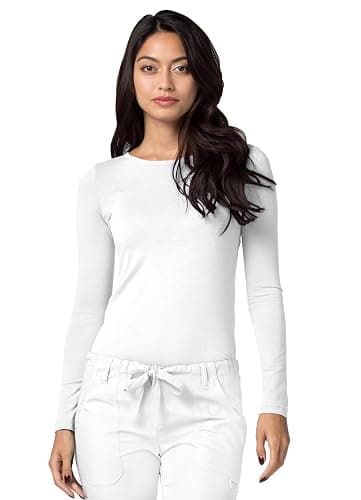 Adar Underscrubs for Women 3 Pack - Long Sleeve Underscrub Comfort Tee thumbnail 2
