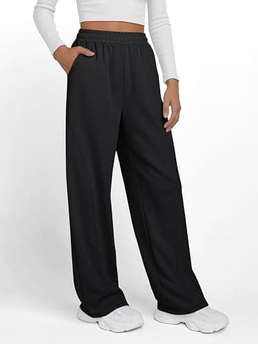 Trendy Queen Women's Wide Leg Sweatpants Baggy Y2K High Waisted Joggers Fall Fashion Clothes with Pockets 2025 thumbnail 3
