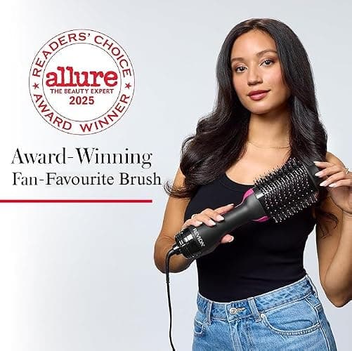 Revlon RVDR5222F One-Step Volumizer and Ionic Hair Dryer with Advanced Ionic Technology, Hot Air Brush, Less Frizz, 3 Heat/ 2 Speed Settings, Black thumbnail 6