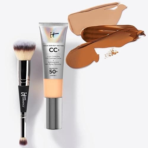 IT Cosmetics Heavenly Luxe Complexion Perfection Foundation Make Up Brush #7, Double-Ended and Multi-Use for Seamless Application thumbnail 4